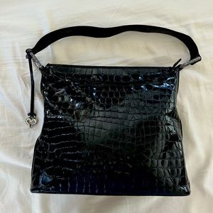 Brighton Black Croc handbag and wallet!